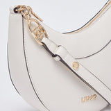 Mala Hobo Média com Pingente em Creme | LIU JO