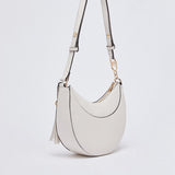 Mala Hobo Média com Pingente em Creme | LIU JO