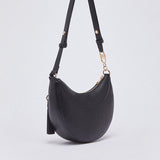 Mala Hobo Média com Pingente em Preto | LIU JO