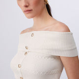 Top de Malha com Decote Bardot | Liu jo