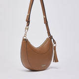 Mala Hobo Média com Pingente em Camel | LIU JO