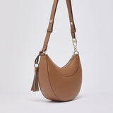 Mala Hobo Média com Pingente em Camel | LIU JO