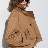 Trench Coat Curto em Camel | LIU JO
