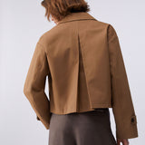 Trench Coat Curto em Camel | LIU JO