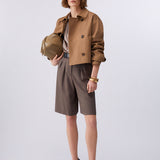 Trench Coat Curto em Camel | LIU JO