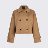 Trench Coat Curto em Camel | LIU JO