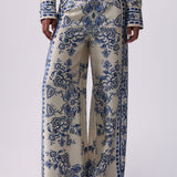 Calças Foulard Print Azul | LIU JO