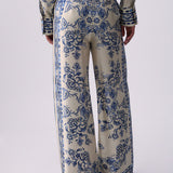 Calças Foulard Print Azul | LIU JO
