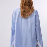 Camisa em Popelina Azul Oversized | LIU JO