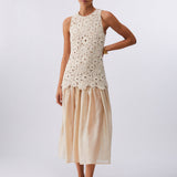 Vestido Longo em Macramé | LIU JO