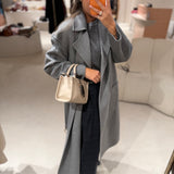 Casaco em Fazenda de Lã com Cinto Cinzento | Liu Jo