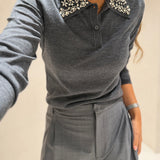 Malha cinza Fabienne | Liviana Conti