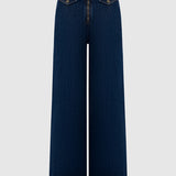 Calças de Ganga Azuis Wide Leg | TWINSET