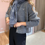 Calça Culote Preta em Malha | ottod'ame