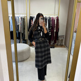 Colete Reversível em Fazenda de Lã Cinza | TWINSET