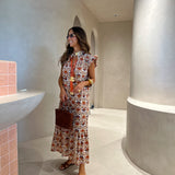 Vestido Vega em laranja
