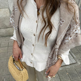 Casaco de Malha Fria Bege | Liu jo