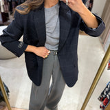 T-Shirt de Malha Cinzenta com Aplicação | Liu Jo