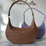Bolso bandolera Liu Jo lila con estampado texturizado