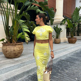 Conjunto Portofino em amarelo