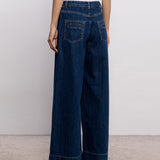 Calças de Ganga Azuis Wide Leg | TWINSET