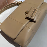 Mala de Ombro Mini Lock Camel | Love Moschino