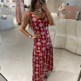 Vestido Bilbao em bordeaux