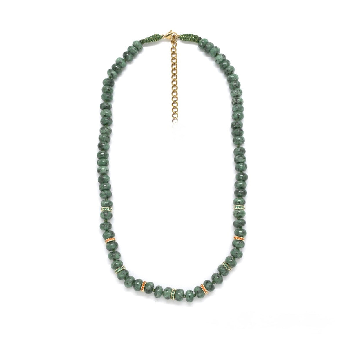 Conjunto Colares Verdes e Rosa