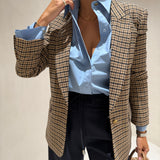 Blazer de Xadrez em Mistura de Lã | TWINSET