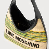 Mala de Ombro em Ráfia Multicolor | Love Moschino
