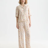 Conjunto Blusa e Calça Bege Estampado | Scotch & Soda