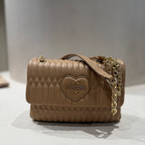 Mala de Ombro Small Bubbly em Camel | Love Moschino