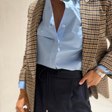 Blazer de Xadrez em Mistura de Lã | TWINSET