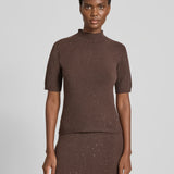 Conjunto Camisola com Saia Midi de Brilhos | Liu Jo