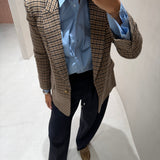 Blazer de Xadrez em Mistura de Lã | TWINSET