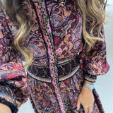 Vestido Longo Camiseiro em Tricot e Jacquard | Cecilia Prado