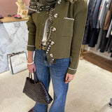 Cardigan de Malha Valina Kaki | VIOLETA