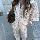 Conjunto Blusa e Calça Bege Estampado | Scotch & Soda