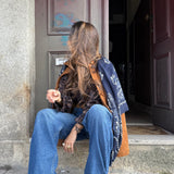 Jeans Wide Leg de Cintura Alta TWINSET em Denim | TWINSET