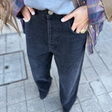 Jeans Preta Wide Leg | TWINSET