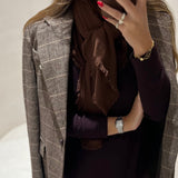 Vestido bordeaux em malha Ottod'ame