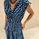 Vestido midi Scotch & Soda com estampado geométrico