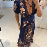 Vestido comprido estampado | FARM RIO