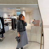 Cardigan em Malha de Alpaca Cinza Dulcinea | SEMICOUTURE