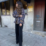 Puffer Jacket Royal Check | Violeta