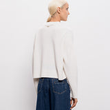 Camisola Branca em Malha com Franjas | TWINSET
