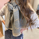 Estola Jacquard com Padrão de Xadrez | TWINSET