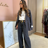 Blazer Estruturado Cinzento com Cinto | Scotch & Soda