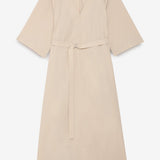 Vestido Midi em Popelina Bege | OTTOD'AME