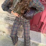 Conjunto Liora Escocês aos Quadrados | VIOLETA STORE